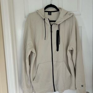 Layer 8 Cream Zip-Up Hoodie